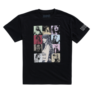 Taylor Swift | The Eras Tour Through LA Black T-Shirt