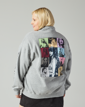 Taylor Swift | The Eras Tour I Gray Quarter Zip Sweatshirt