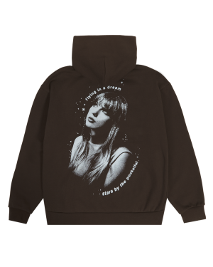 Taylor Swift Midnights Living In A Dream Brown Hoodie