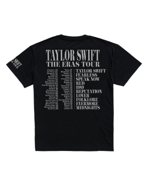 Taylor Swift | The Eras Tour Through London Black T-Shirt